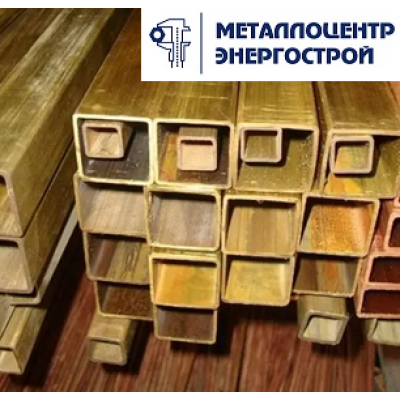 Латунная профильная труба Л96 7.2x3.4x0.5